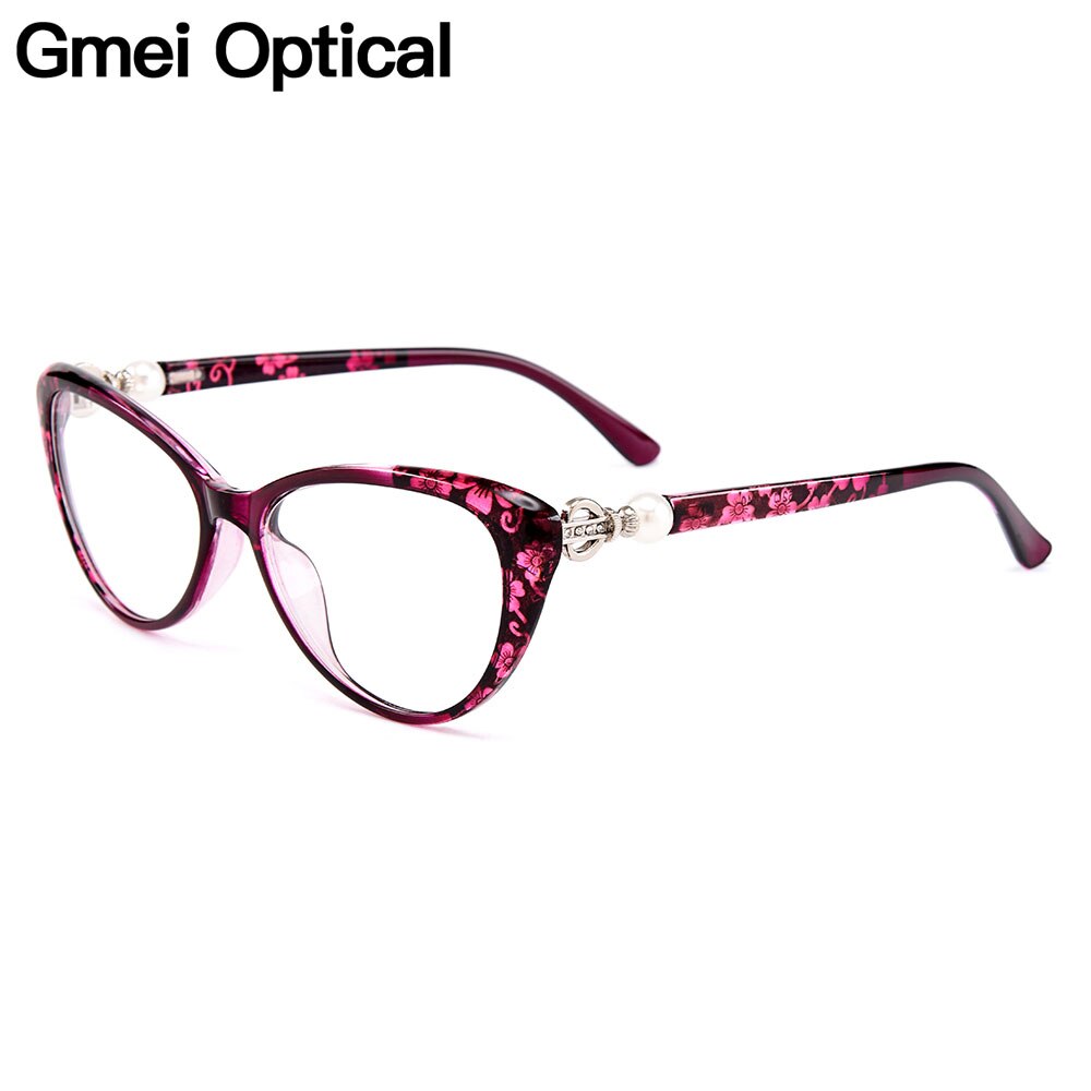 Gmei óculos ópticos ultraleve tr90, armações de óculos para mulheres, óculos de armação ótica para miopia e hipermetropia m1711