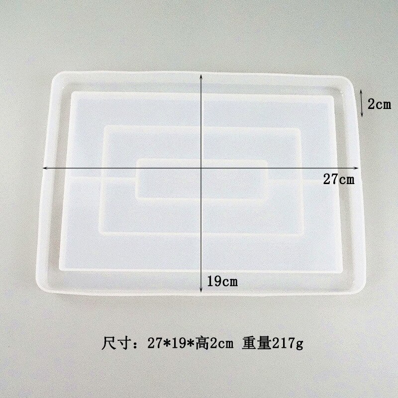 Diy przezroczysta żywica epoksydowa forma taca na owoce zestaw prostokątna duża taca podstawka taca robić przechowywania żywicy silikonowej
