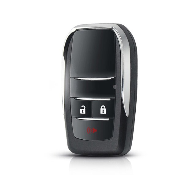 OkeyTech składana klapka obudowa pilota z kluczykiem samochodowym robić Toyota Corolla RAV4 zabawka43 wymienna obudowa kluczyka robić samochodu pokrywa kieszonka na zegarek pusty nie oszlifowany ostrze: Updated 3 czerwony Button