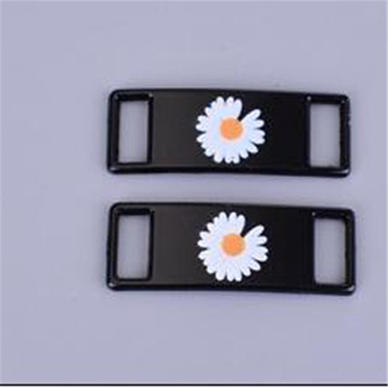 2 pièces/paire lacet boucle métal lacets AF1 lacets boucle accessoires métal dentelle serrure bricolage Sneaker Kits métal dentelle boucle: Flower