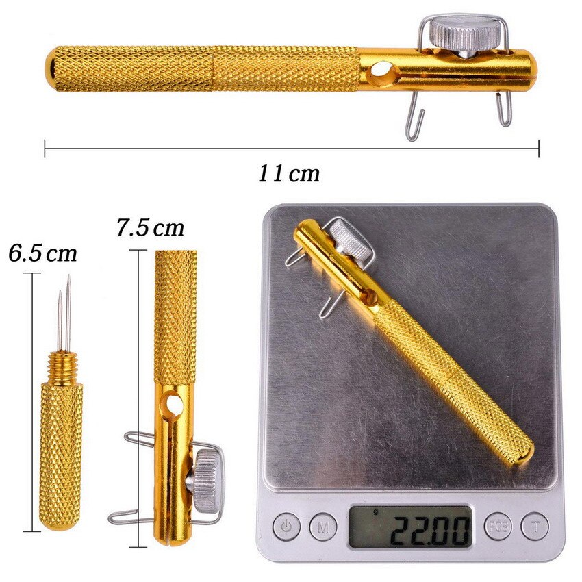 1pcs Full Metal Fishing Hook Knotting Tool &amp; Tie HookLoop Making Device &amp; Hooks Decoupling Remover Carp Fishing Accessories