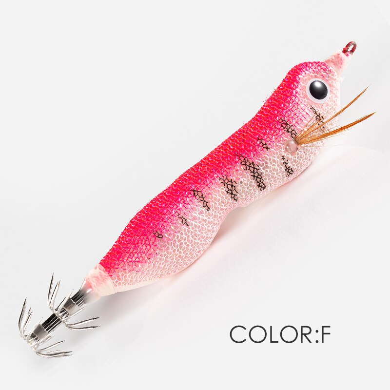LETOYO – appât lumineux pour la pêche au calmar, leurre pour attraper des poissons tels que les seiches, 80mm, 12g turlutte calamar turlutes peche au calamar turluttes peche aux calamar: F