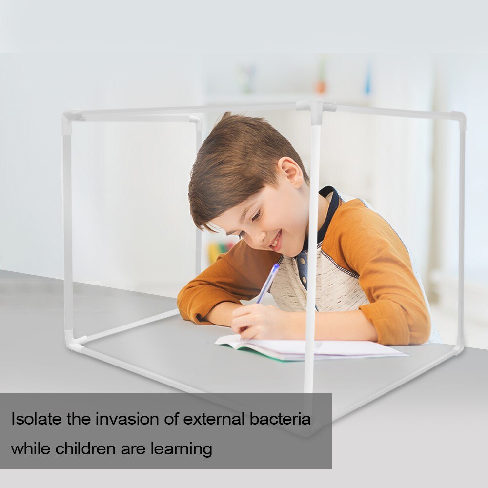 DIY Sneeze Guard Shield Desk Partition Baffle Screen Anti-spray Transparent Isolation Board Protect Dividers safe secure