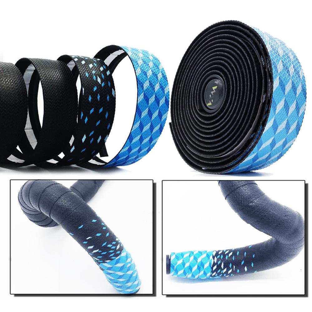 Mnixy Racefiets Fiets Stuur Tape Wrap Met 2 Bar Stekkers Zwart
