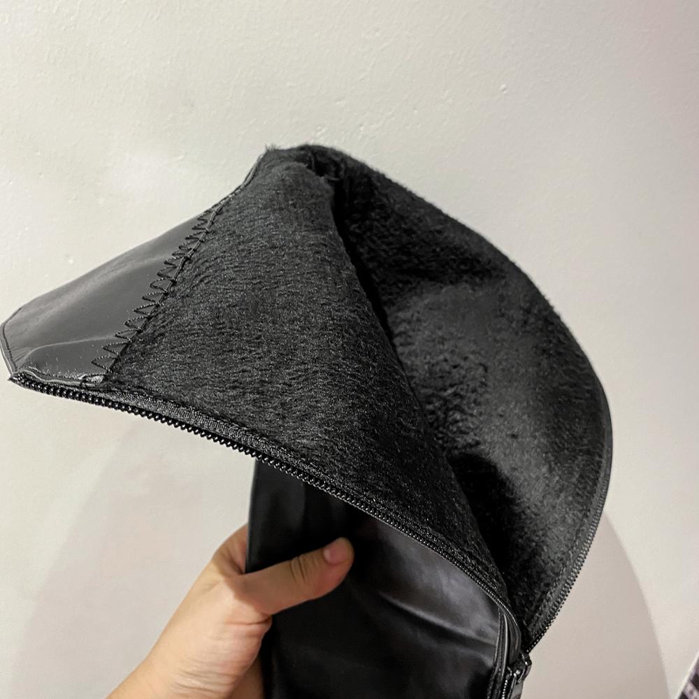 Westerse Laarzen Vrouwen Knie Hoge Cowboy Laarzen Mode Wees Teen Naaien Schoenen Vrouwelijke Hoge Hakken Dikke Schoenen Dames Herfst AB792