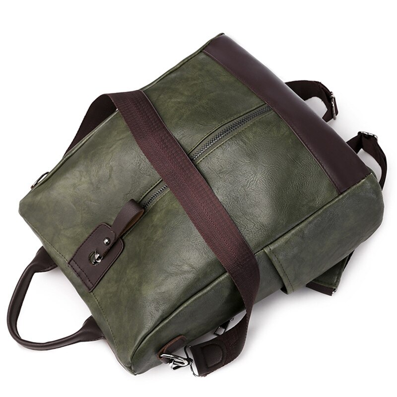 Mochila De piel multifunción para mujer, bolso de hombro femenino, Mochila de viaje