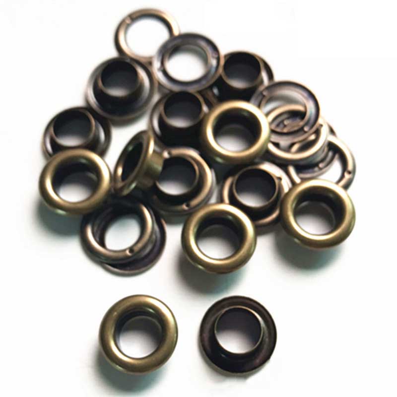 100/180/200 stk/sæt metal gennemføring øjenværktøj messing presenning telt flag fortelt lærred diy sæt kit ankomster tilbehør øjer