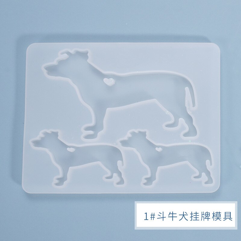 DIY Listing Pendant Resin Mold Handmade Keychain Crystal Epoxy Mold Pendant Ornament Silicone Mold For Resin: 08