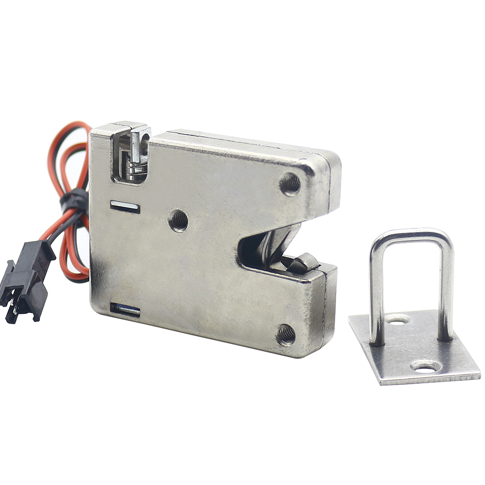 DC12V small cabinet door electromagnetic lock self-elastic electric control box lock mail self-lifting cabinet electric lock