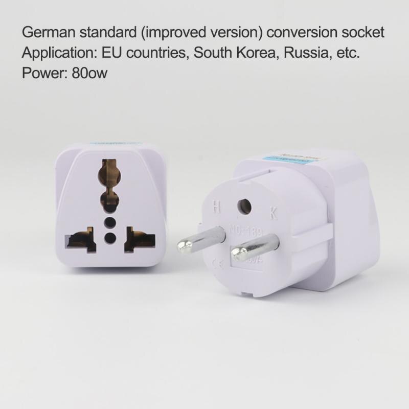 Adaptador de tomada universal adaptador de viagem internacional conversor de tomada elétrica eua uk au para plug ue eua: Azul