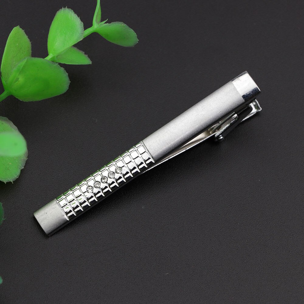 Stropdas Clip Voor Mannen Nicktie Accessoires Mode Stijl Metalen Tone Carving Eenvoudige Bar Business Sluiting Praktische Pin: 11