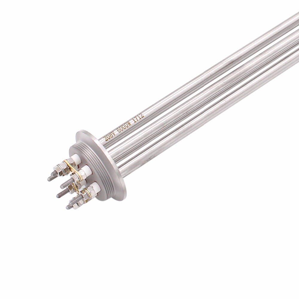 DERNORD 208v 6000w Electric Immersion Brewing Heating Element with 2" Tri-clamp Flange