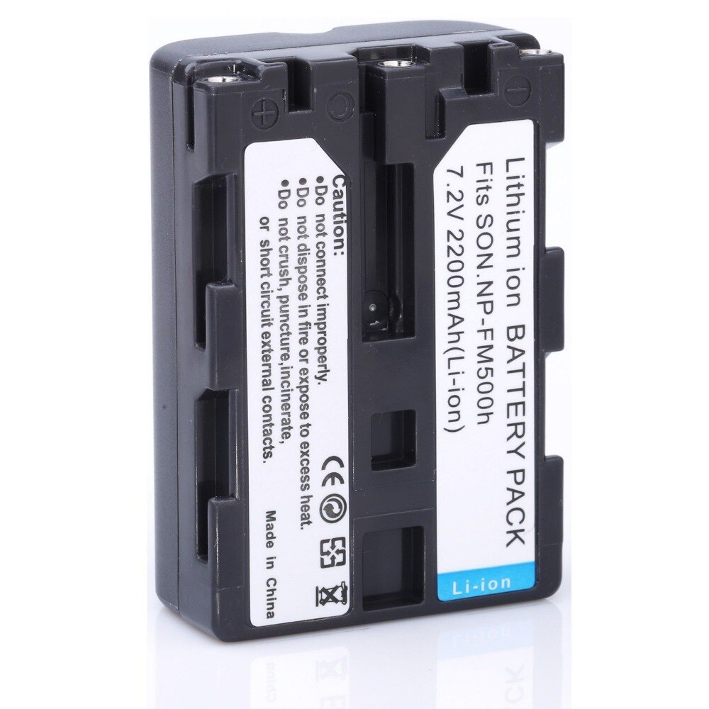 1 pcs 2200 mAh NP-FM500H FM500H Camera Batterij + Lader Voor sony A300 A350 A900 A700K A200, voor sony accessoires