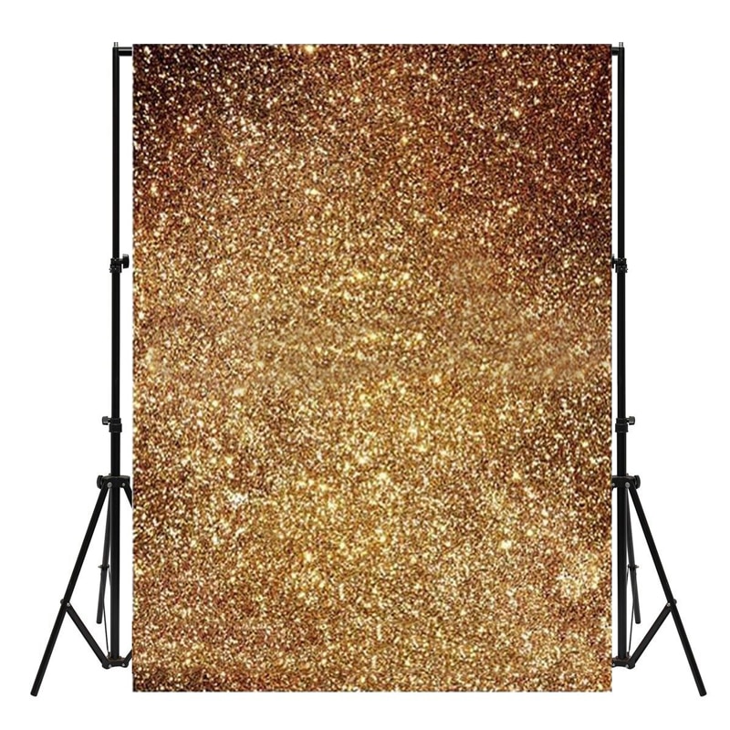 Mayitr 150X90cm Vinyl Gold Glitters Photo Backdrop Cloth Glitter Golden Spot Props Photography Background For Photo Studio