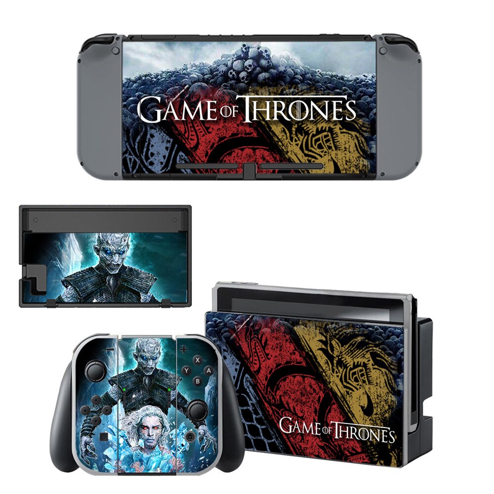 10 stile Cool Game Of Thrones Stil Vinyl Aufkleber Haut Aufkleber Für Nintend Schalter NS NX Konsole & Joy-con Spiel Zubehör: Style 10