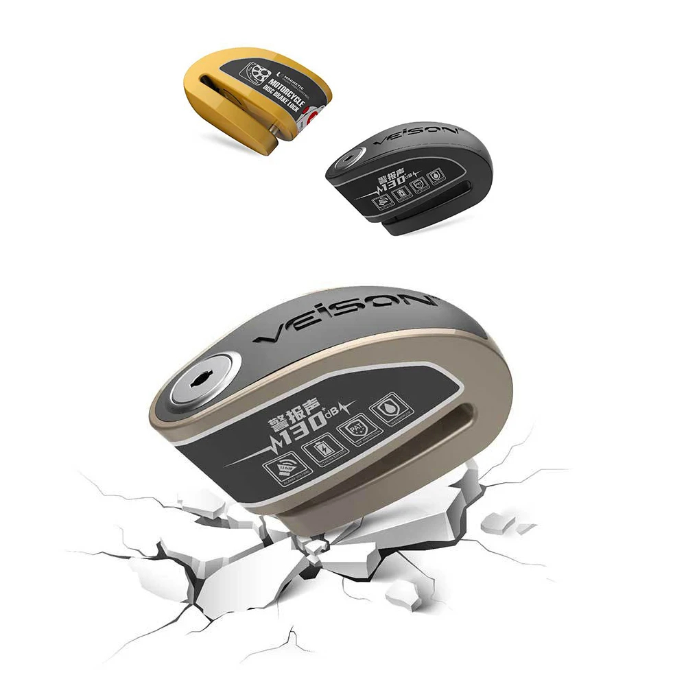 Motorrad Wasserdichtes Alarmschloss Fahrrad DiscLock Intelligenter Steuerbarer Alarm Scheibenbremsschloss Elektrisches CarLock Scheibenbremsschloss