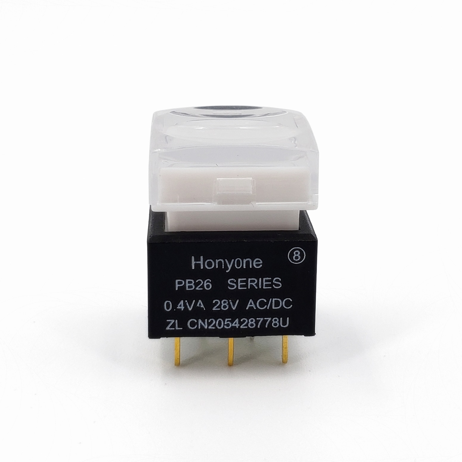 PB26-13M cuadrado 15*15mm con LED SPDT momentáneo auto-retorno botón pulsador PCB interruptor para procesador de vídeo