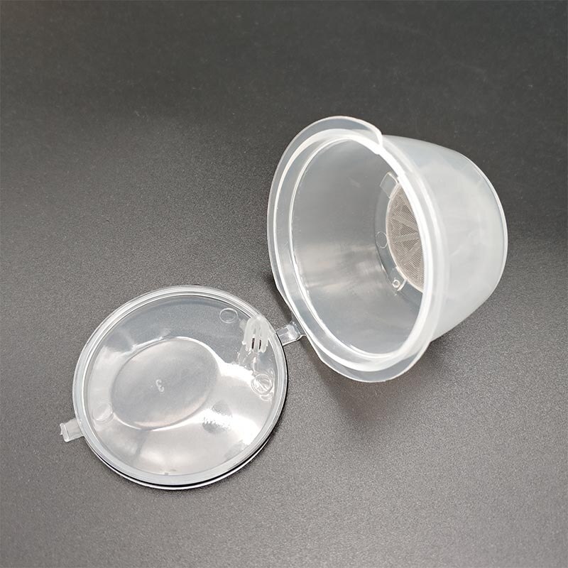 1PC Reusable Coffee Capsule Capsule Cup Kitchen Accessories Plastic Popular Refillable For Coffee Machine: Transparent