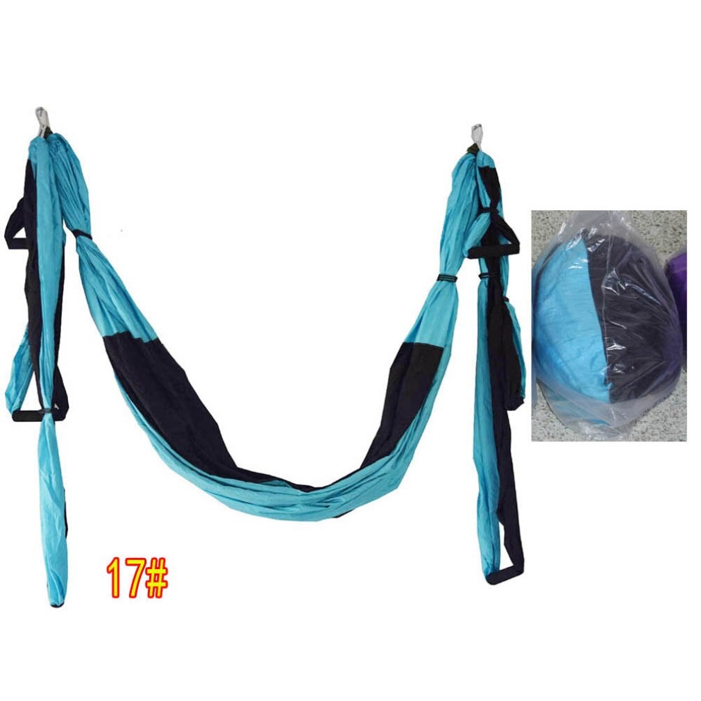 6 Handles Anti-gravity Yoga Hammock Swing Parachute Yoga Gym Hanging Outdoor Leisure Decompression Hammock: Type 17