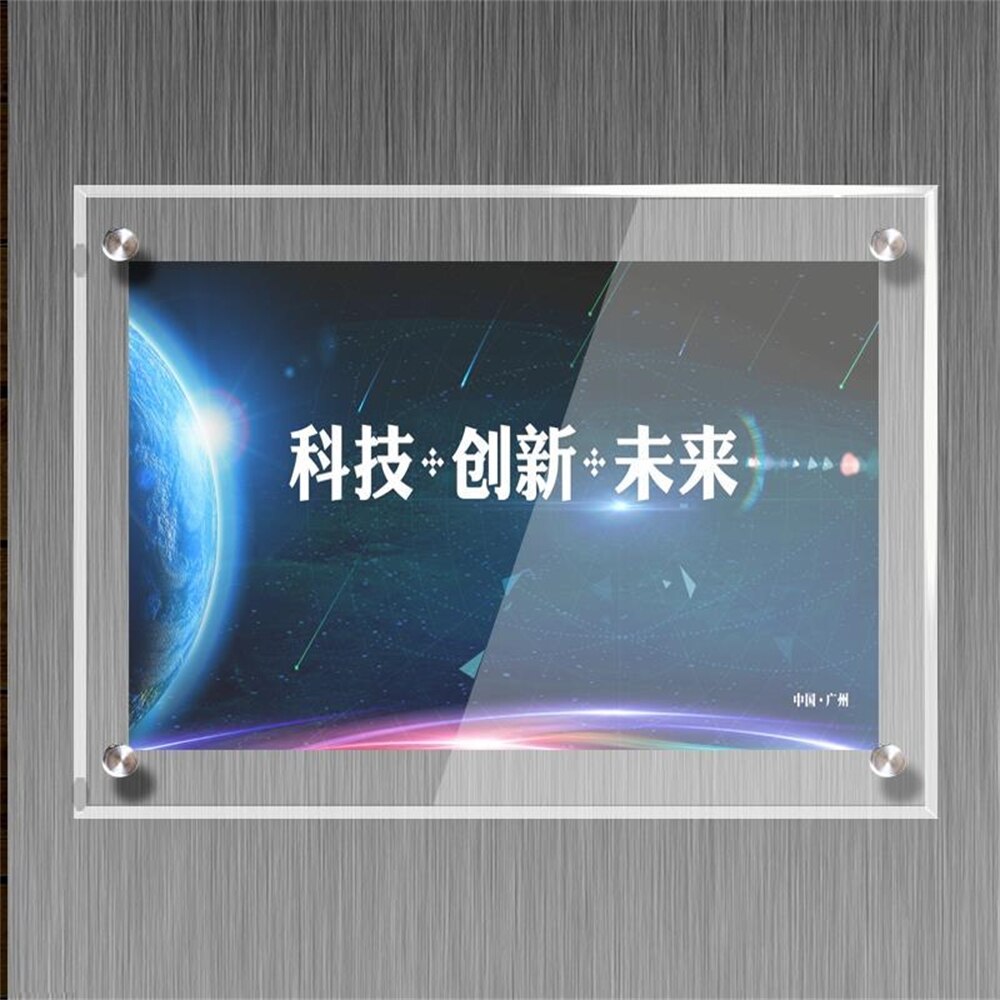 Cadre de Photo mural en acrylique, 297x210mm, sans cadre, support flottant transparent pour les documents, les certificats et les œuvres d&#39;art