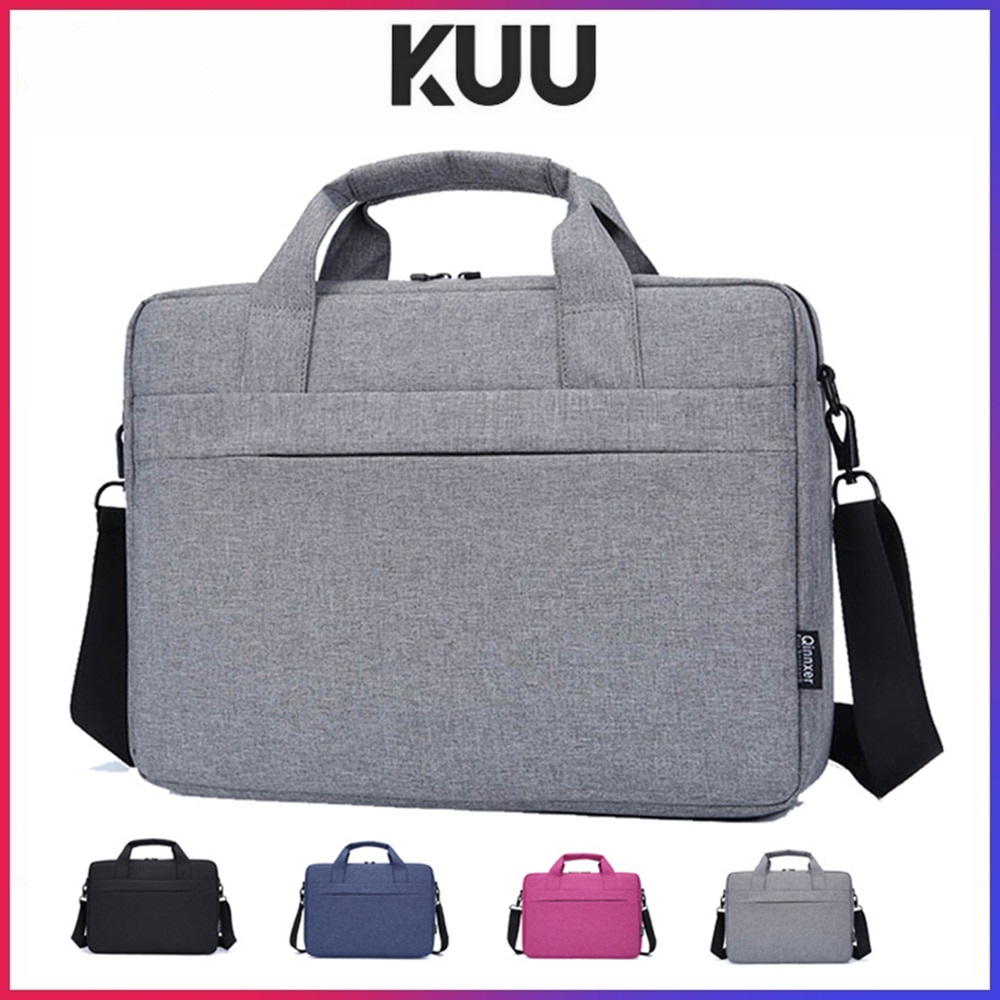 Kuu Laptop Handtas Sleeve Case Beschermende Schoudertas Notebook Draagtas Waterdicht Voor 15.6 Inch Macbook Air Lenovo Dell