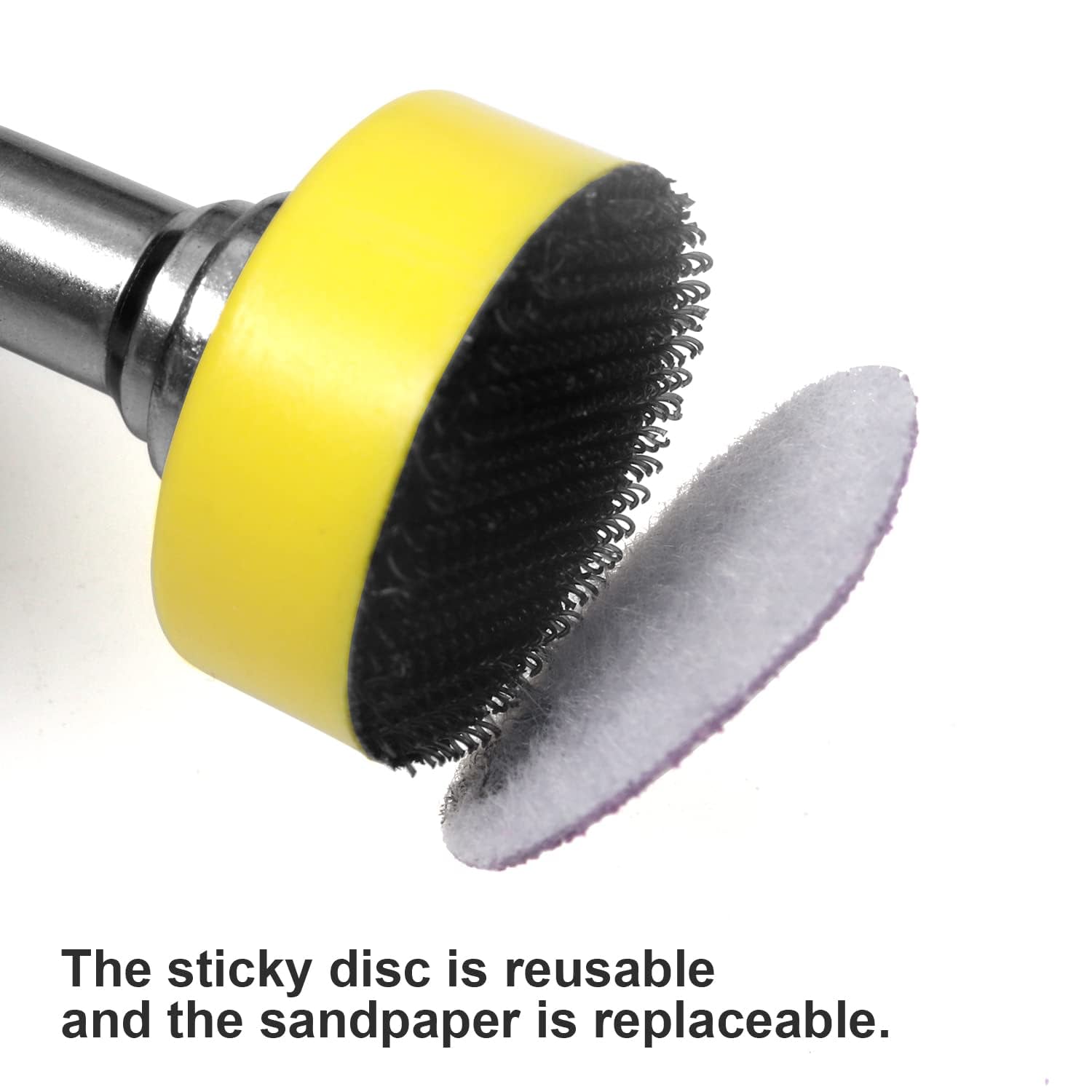 Sanding Disc 1 Inch Wet Dry Sandpaper Hook Loop 60-10000 Grits Backing Plate Interface Pad for Drill Grinder Dremel Rotary Tools