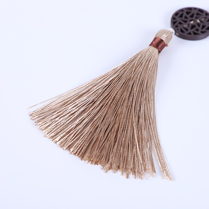 Accesorios de cortina de alta gama, borlas de imitación de madera con etiqueta pequeña hechas a mano, borlas de cortina chinas, orejas colgantes
