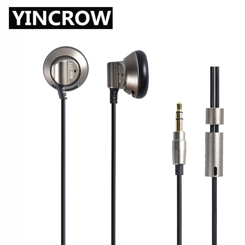 Original YINCROW RW-777 In Ohr Kopfhörer Ohrhörer Flache Kopf Stecker Ohrstöpsel Ohrhörer Metall Kopfhörer Headset: Default Title