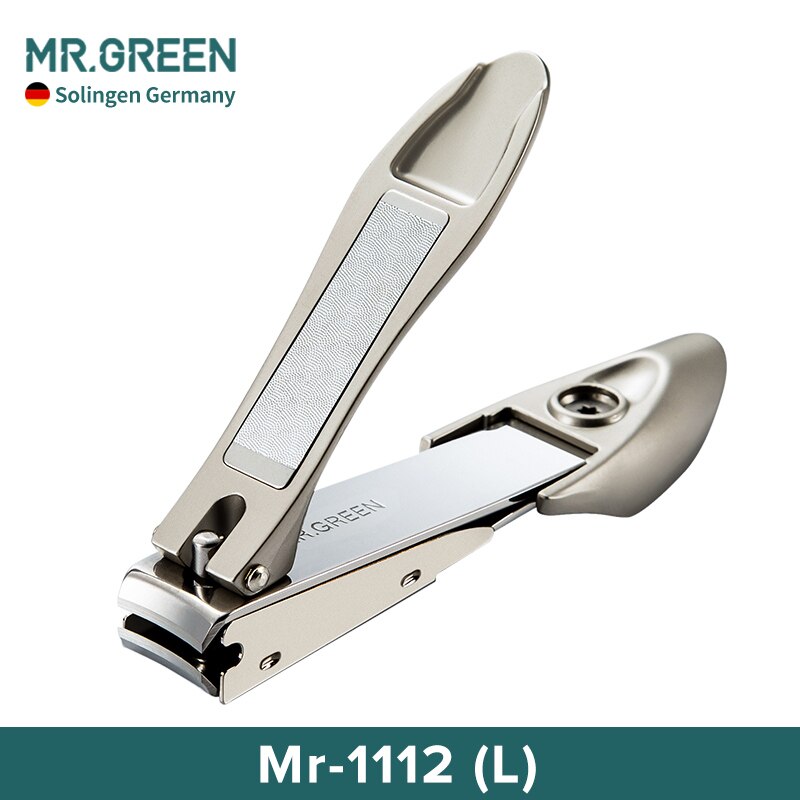 Mr. Groen Nagelknipper Anti Splash Rvs Manicure Trimmer Teennagel Vingernagel Cutter Tool Nagelknipper Pedicure Schaar: Mr-1112 Nail Clipper