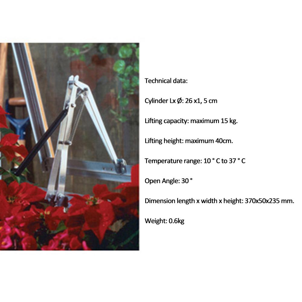 Style Solar Heat Sensitive Automatic Window Opener Greenhouse Auto Vent Kit Greenhouses Agriculture Garden Tools