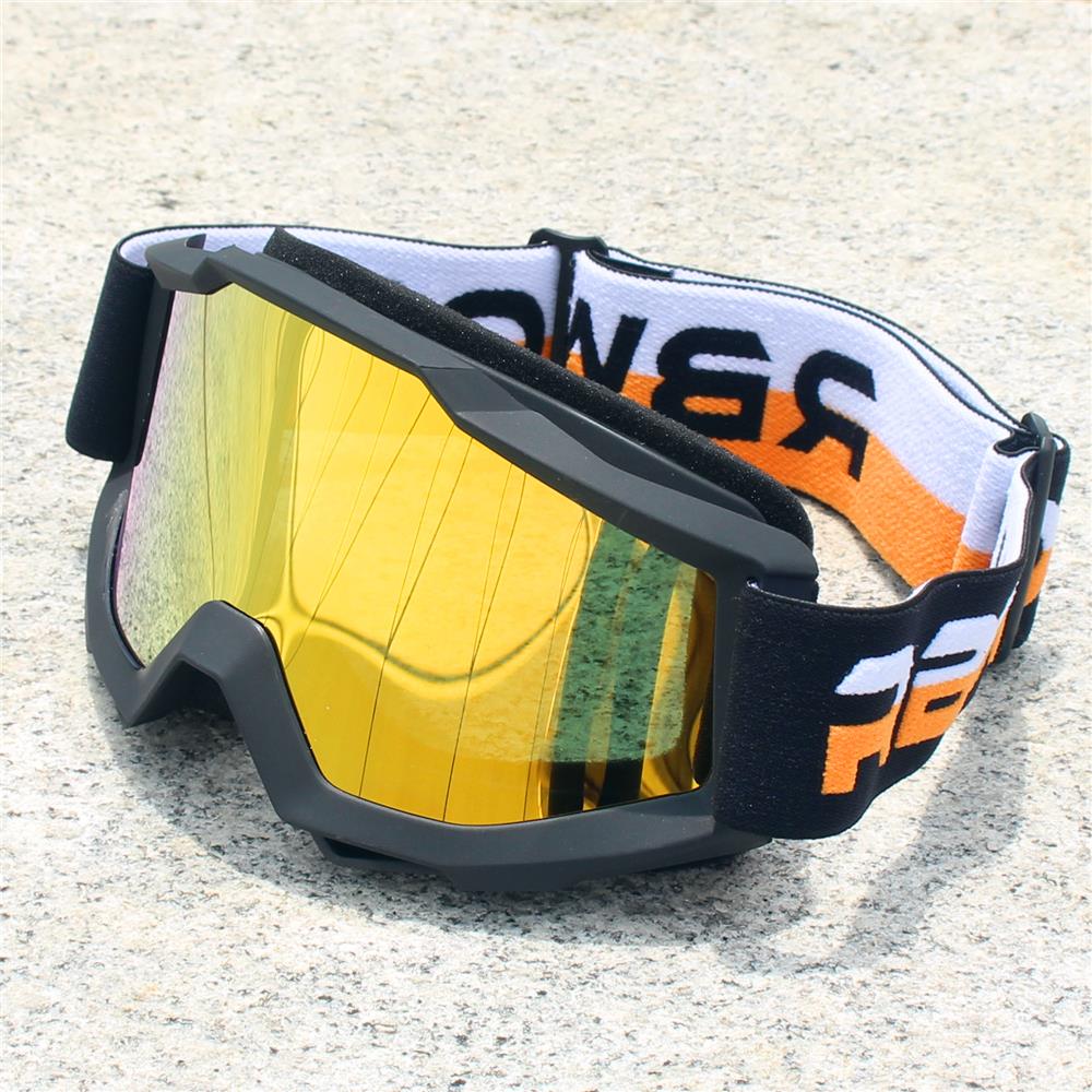 Gafas de sol para motocicleta para hombre, protección de seguridad para Motocross MX, casco de visión nocturna, gafas de conducción vintage, gafas retro para moto: Beige