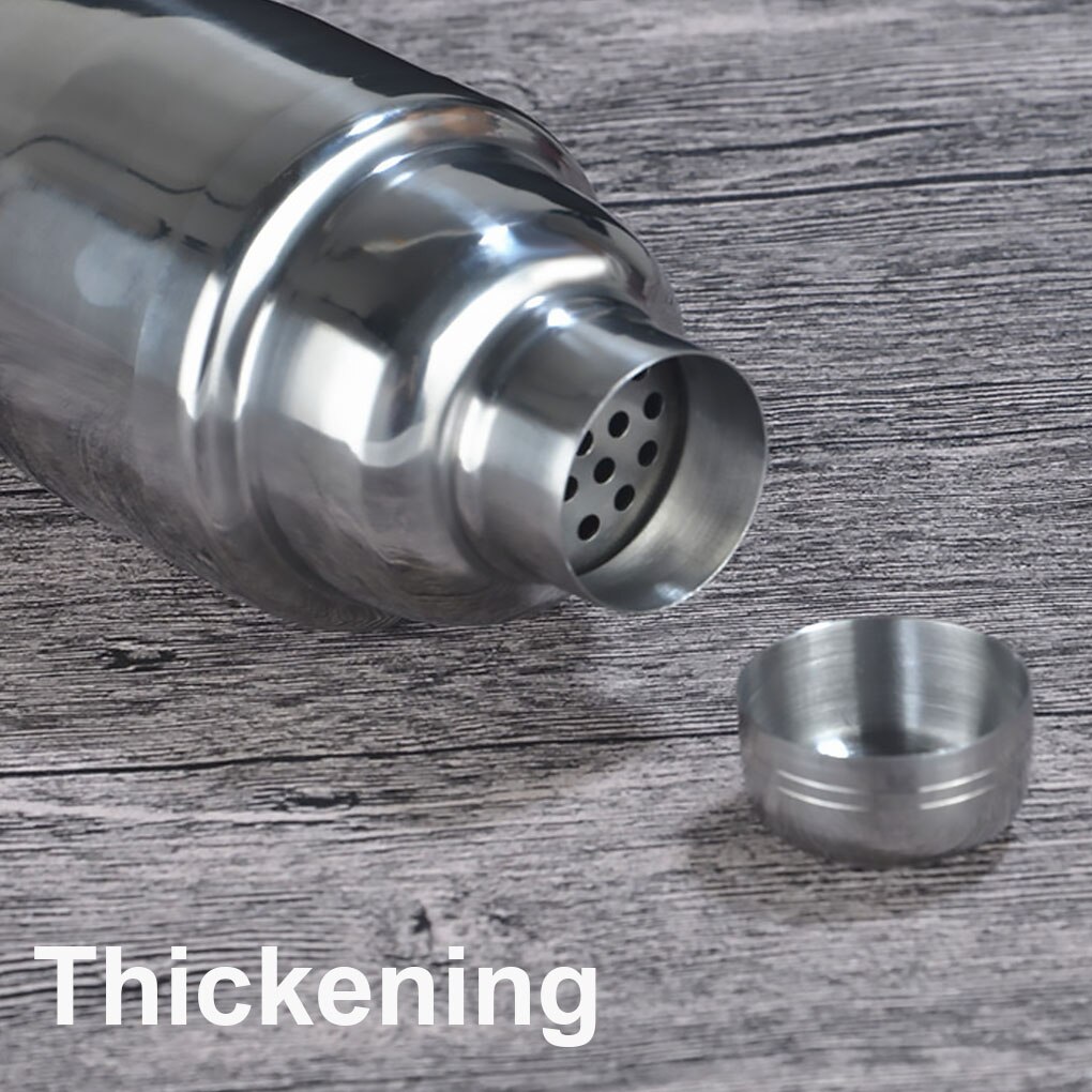 Stainless Steel Cocktail Shaker Drinks Wine Maker Martini Mixer for Bar Home with Strainer