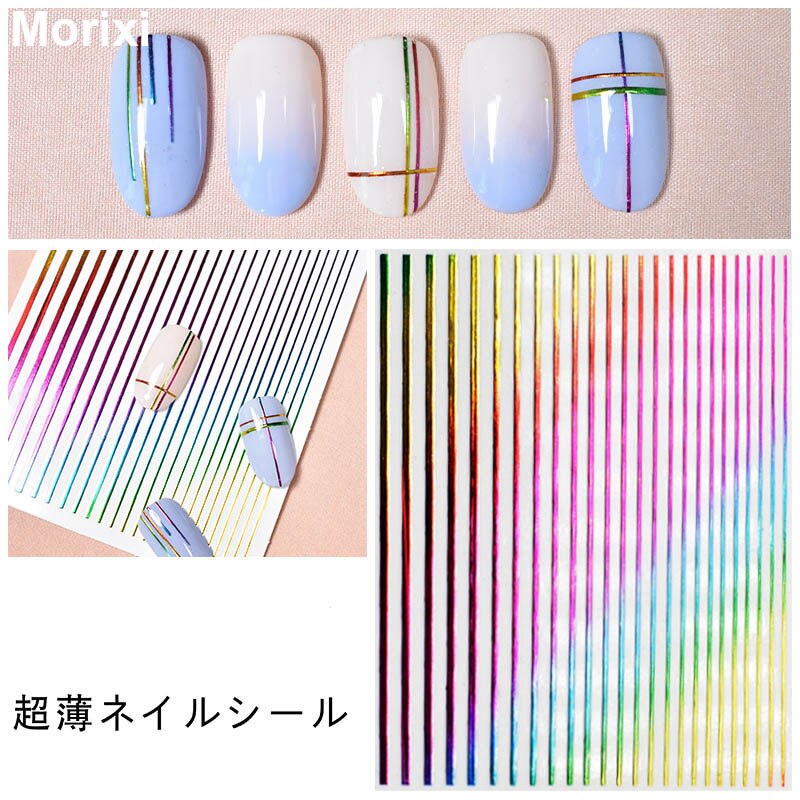 Linia artystyczna paznokci paski złoty fioletowy czarny różowy końcówka robić paznokci akcesoria dekoracyjne samoprzylepne suwak naklejka YJ010