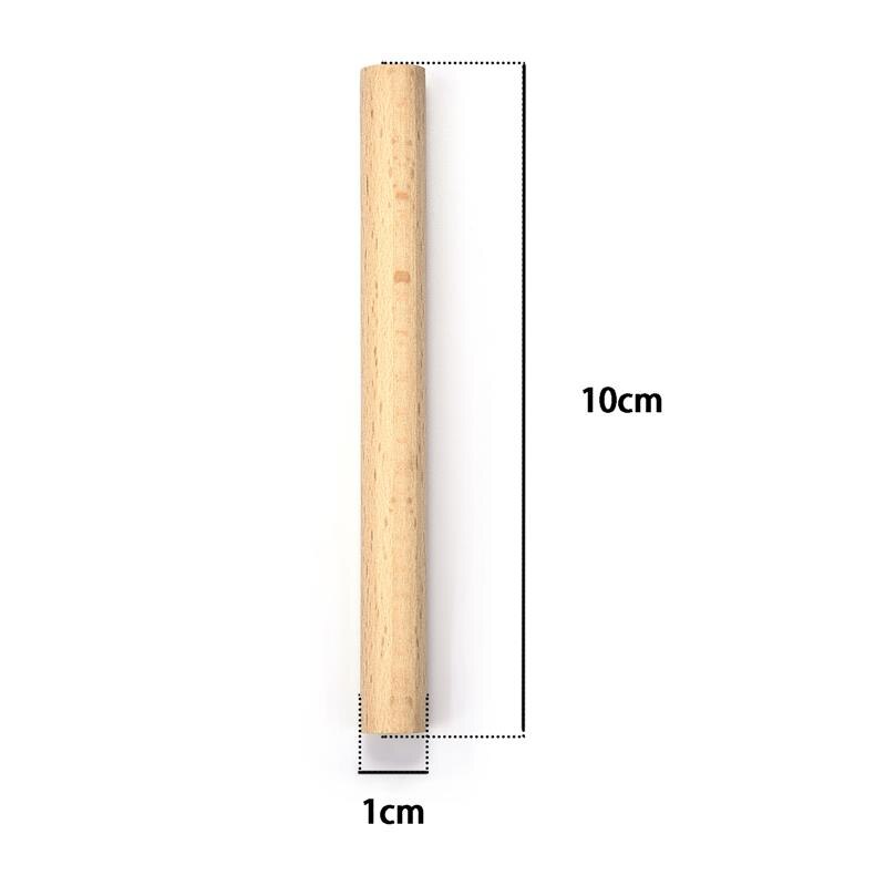 3/5/10 st furu runda trästavar räknepinnar premium träpinne för gör-det-själv-hantverk byggmodell träbearbetning pedagogiska leksaker: 10 st 10 cm x 1cm