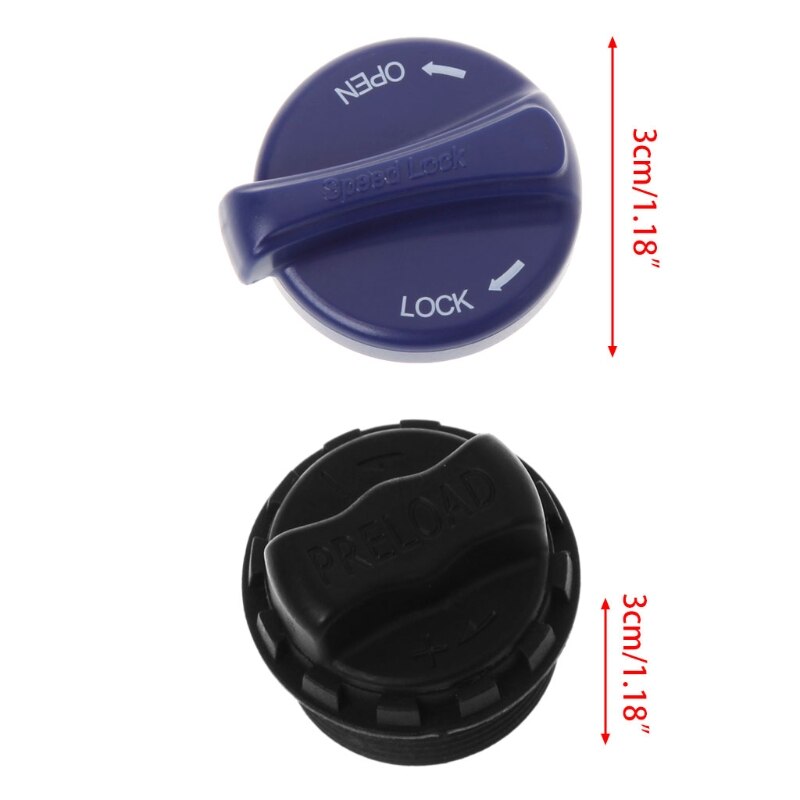 Bicycle Front Fork Lock Cap Knob Preload Adjustable MTB Bike Cycling PartsTools 62KF