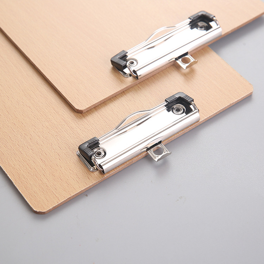 A4 størrelse træ clipboard clipboard kontor skole papirvarer med hængende hul  a4 papirholder