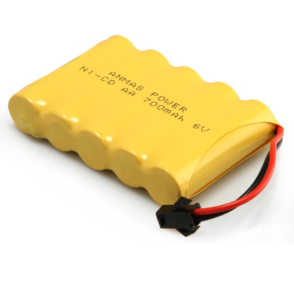 Anmas Power Rechargeable AA Batteries - 700mAh Ni-CD SM 2Pin Plug - For Toy Cars & Boats
