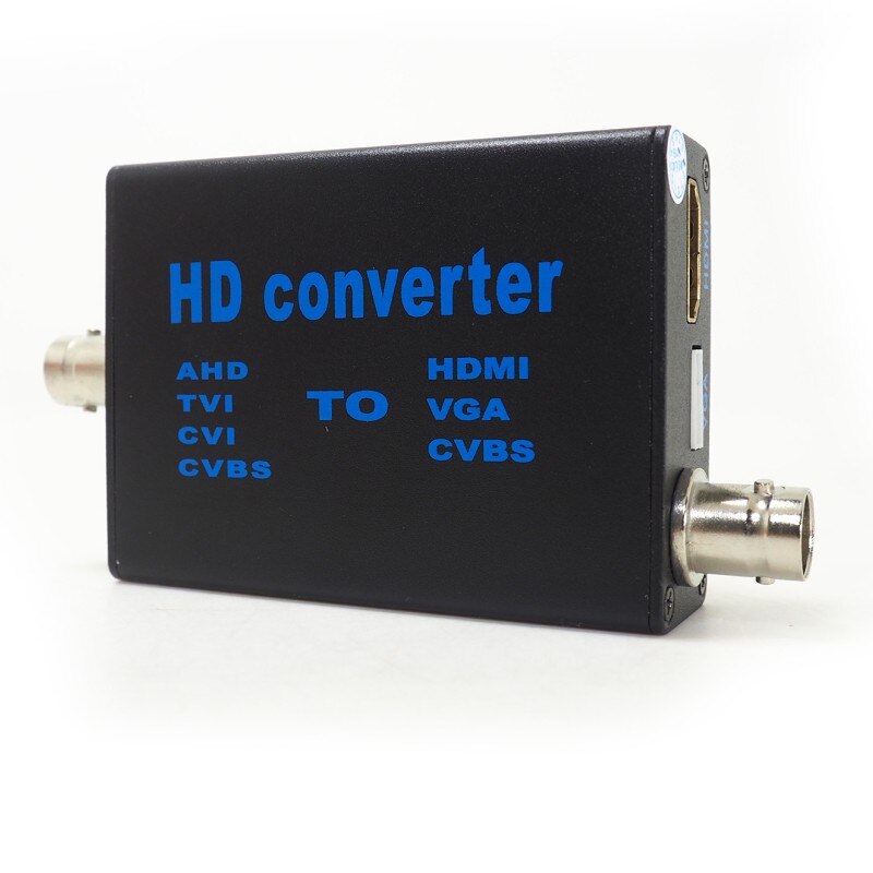 Fabriek Direct 4-in-1 high definition video signaal converter AHD41, AHD/TVI/CVI/CVBS signaal naar HDMI/VGA/CVBS signaal converter