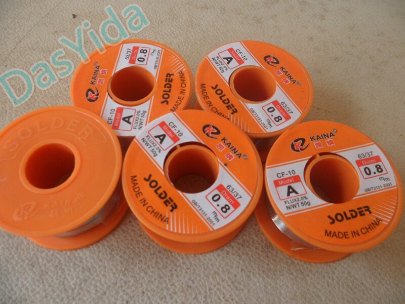 50 gram 63/37 flux 2.0% 45ft tin bly tin tråd smelte kolofonium kerne loddetråd rulle