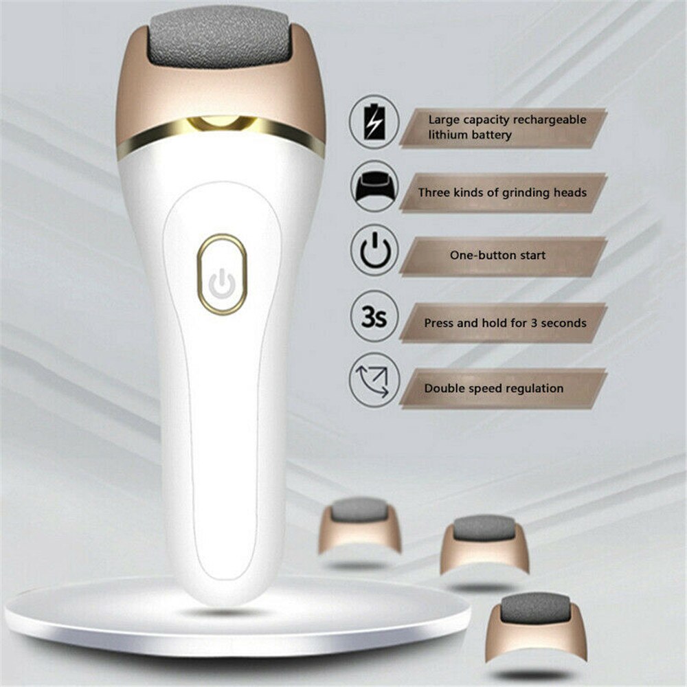 Ponceuse électrique pour les pieds, outil de soin des pieds, lime pour enlever les callosités du talon, lisse la peau comme du velours