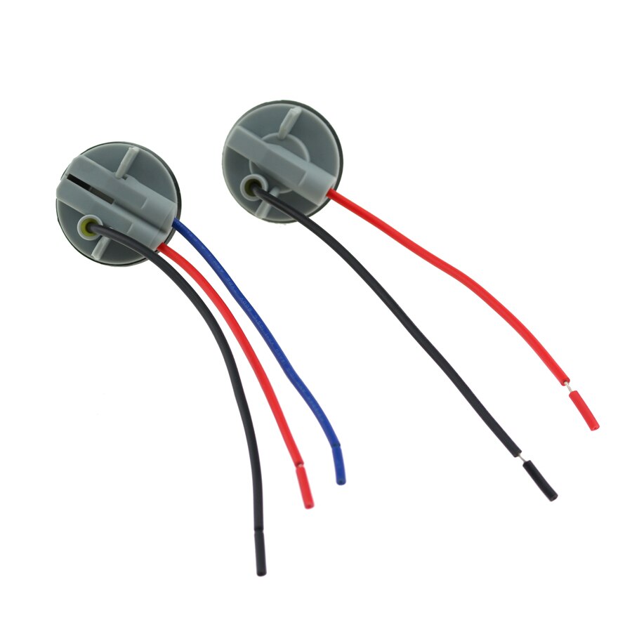 Gfoloza 2Pcs BA15S BAY15D P21W P21/5W Bulb Socket Connector 1156 1157 Lamp Base Adapter Wiring Harness