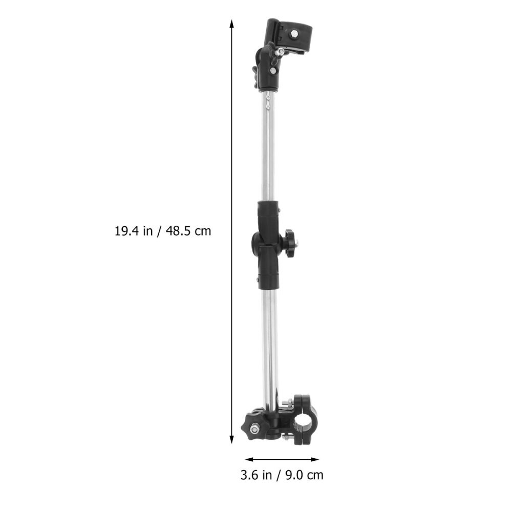 1pc Bicicletta Ombrello Portaombrelli Staffa del Supporto dell'ombrello Tenda Da suola Ombrello Ombrello Cremagliera Del Basamento (Lo Stile di Piegatura Nero)