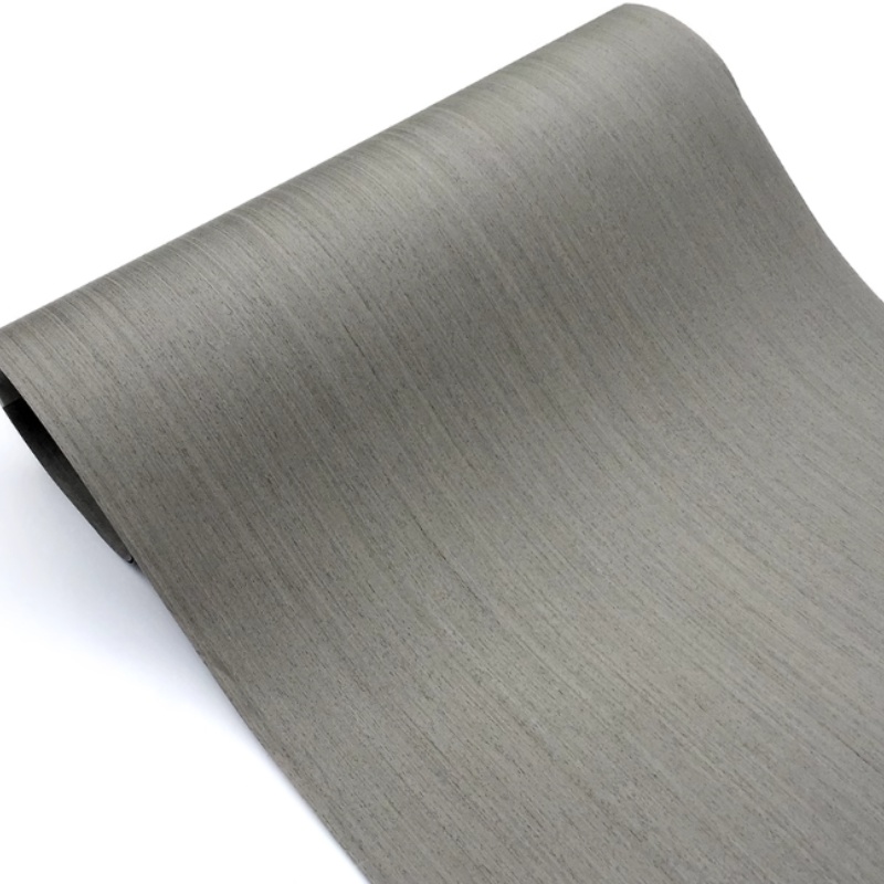 Chapa de madera con fragancia clásica de otoño, chapa de teca hecha a mano, 2,5 metros x 580x0,25mm, modelo decorativo: Roble gris
