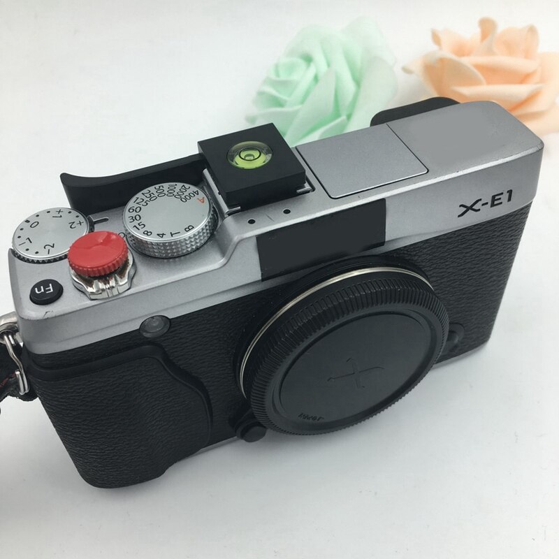 Zwart Flitsschoen Duim-Up Grip Met Waterpas Voor Alle Micro- Camera