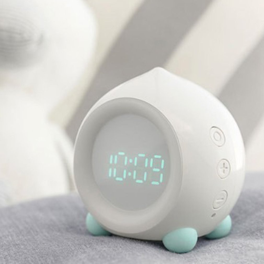 Proking Children's Digital Alarm Clock Quiet Smart Alarm Clock Sunrise Simulator LED Light Alarm Clock