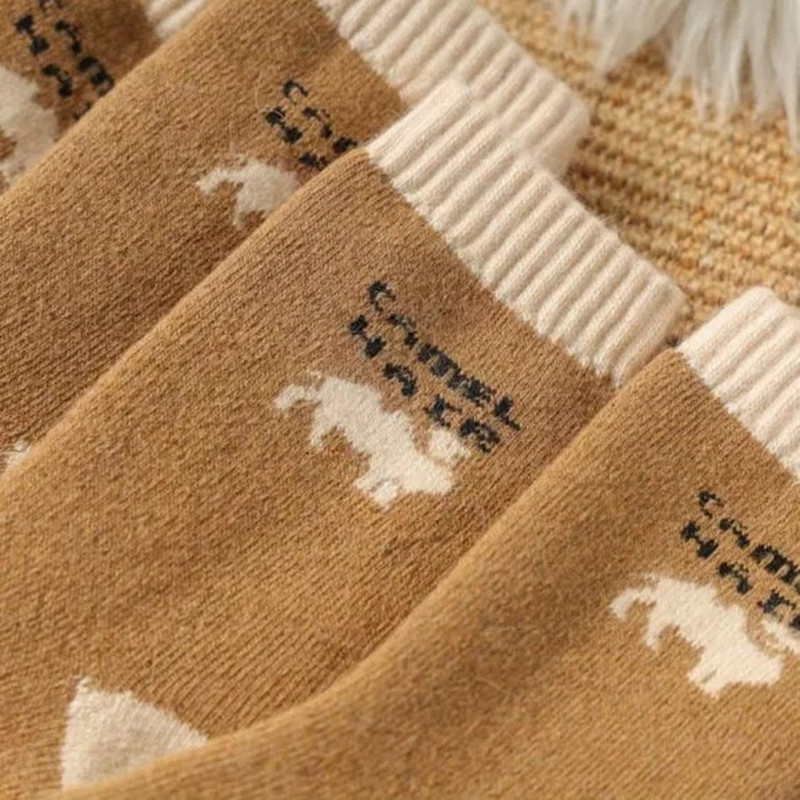 2 par #39 og #39 vinter fortykkede varme frotté varme kamelhår sokker nordlige kamelhår varme sokker