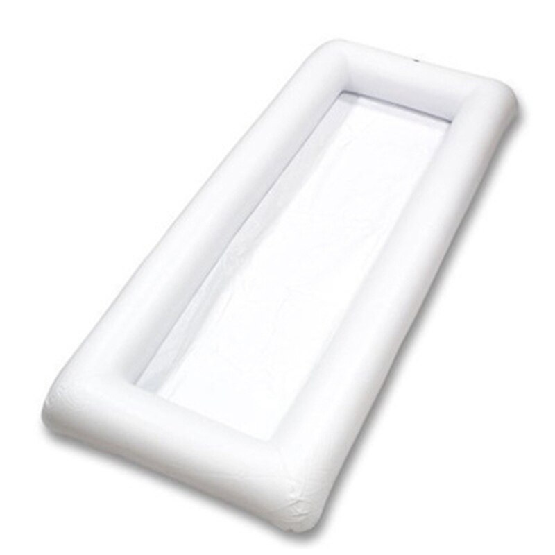 Opblaasbare Koeler Bier Tafel Zwembad Air Matras Ijs Emmer Drank Bad Serveren Salade Bar Tray Voor Beach Party Benodigdheden: Default Title