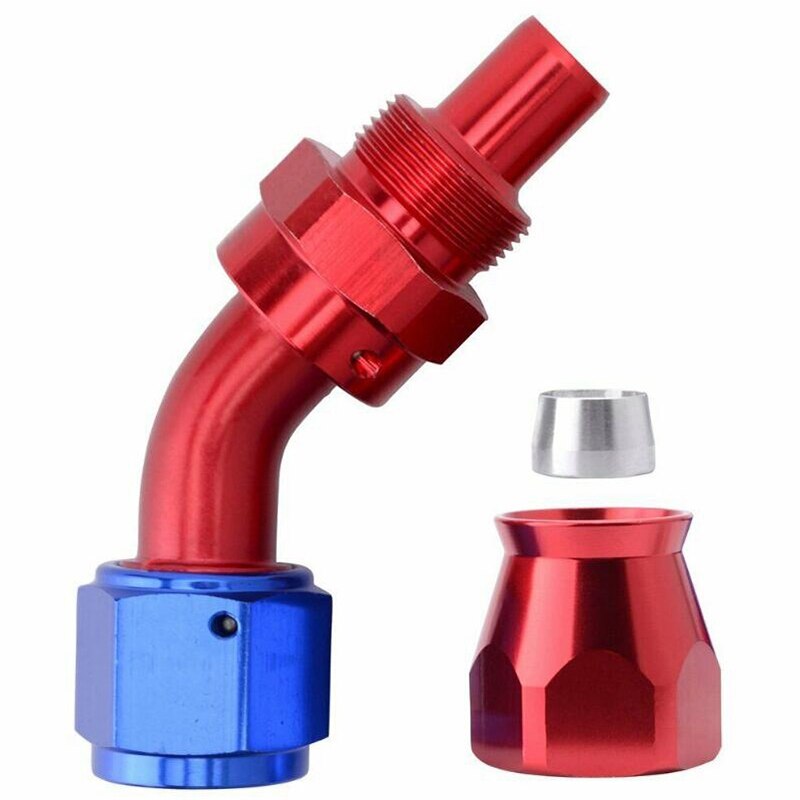 Braided Fuel Hose Line Kit Feed/Return Oil Fuel Hose with Hose Fitting Connector