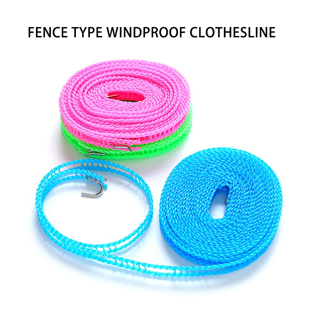 8m Clotheslines Outdoor Travel Business Clothesline Laundry Non-slip Washing Clothes Line Rope Nylon Hanging Rope