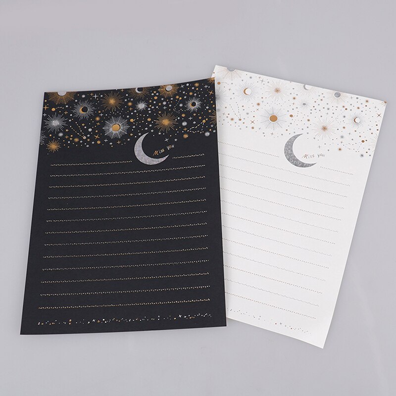 Vintage Letter Writing Set Paper And Envelopes Optional Stationery Starry Moon